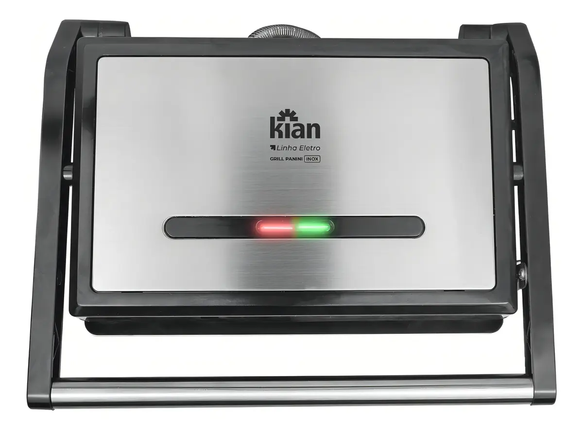 Sanduicheira elétrica Kian Panini Linea Eletro cor prateado