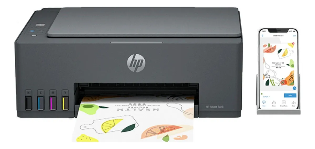 Impressora Multifuncional HP Smart Tank 584 color negro