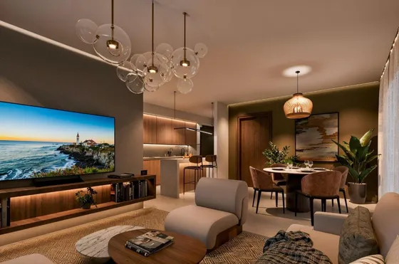 Apartamentos En El Km 14 De La Autopista Duarte En Construccion En Residencial Cerrado