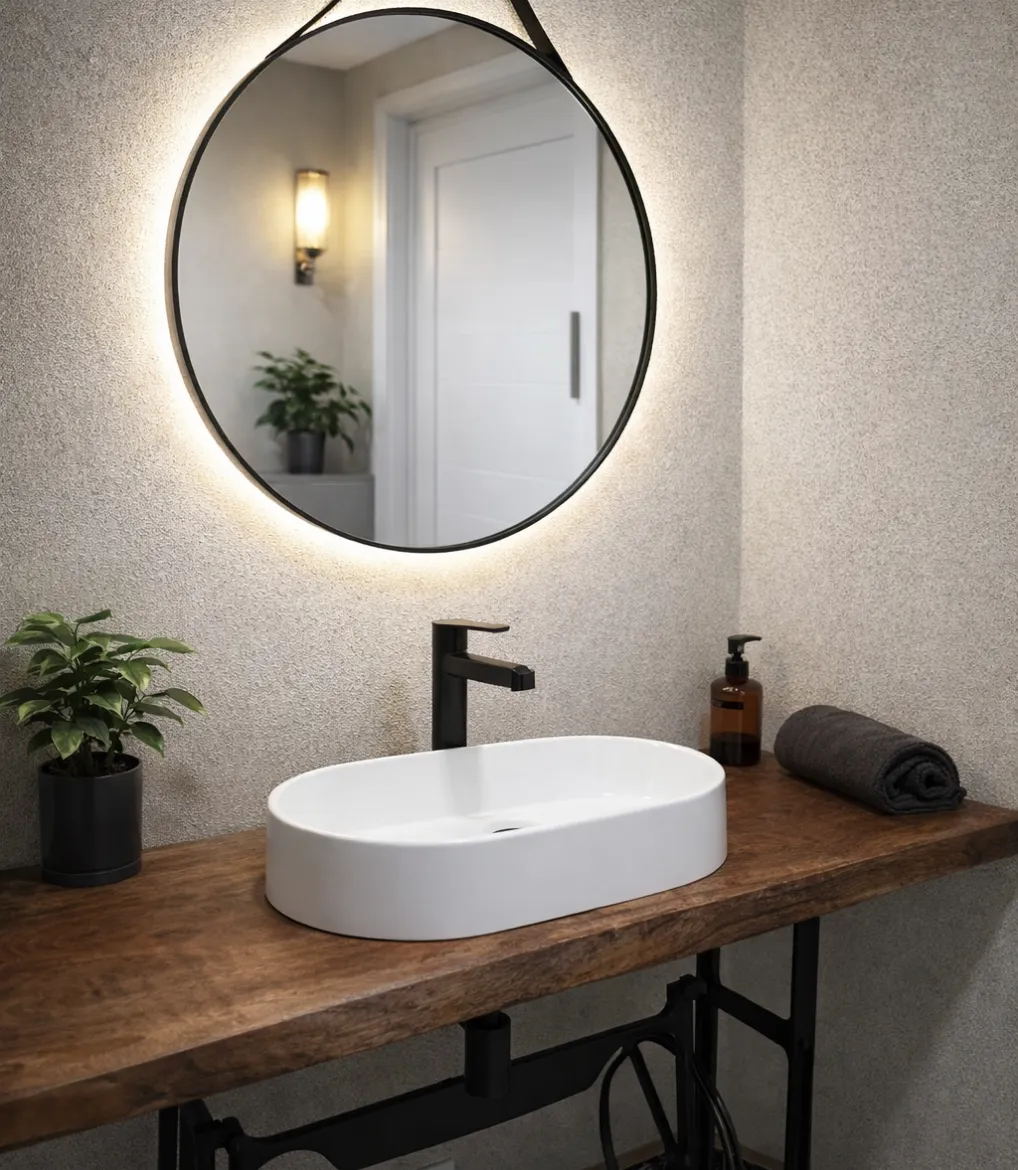 Cuba Apoio Sobrepor Lavabo Banheiro Oval Branca 40x23cm Luxo