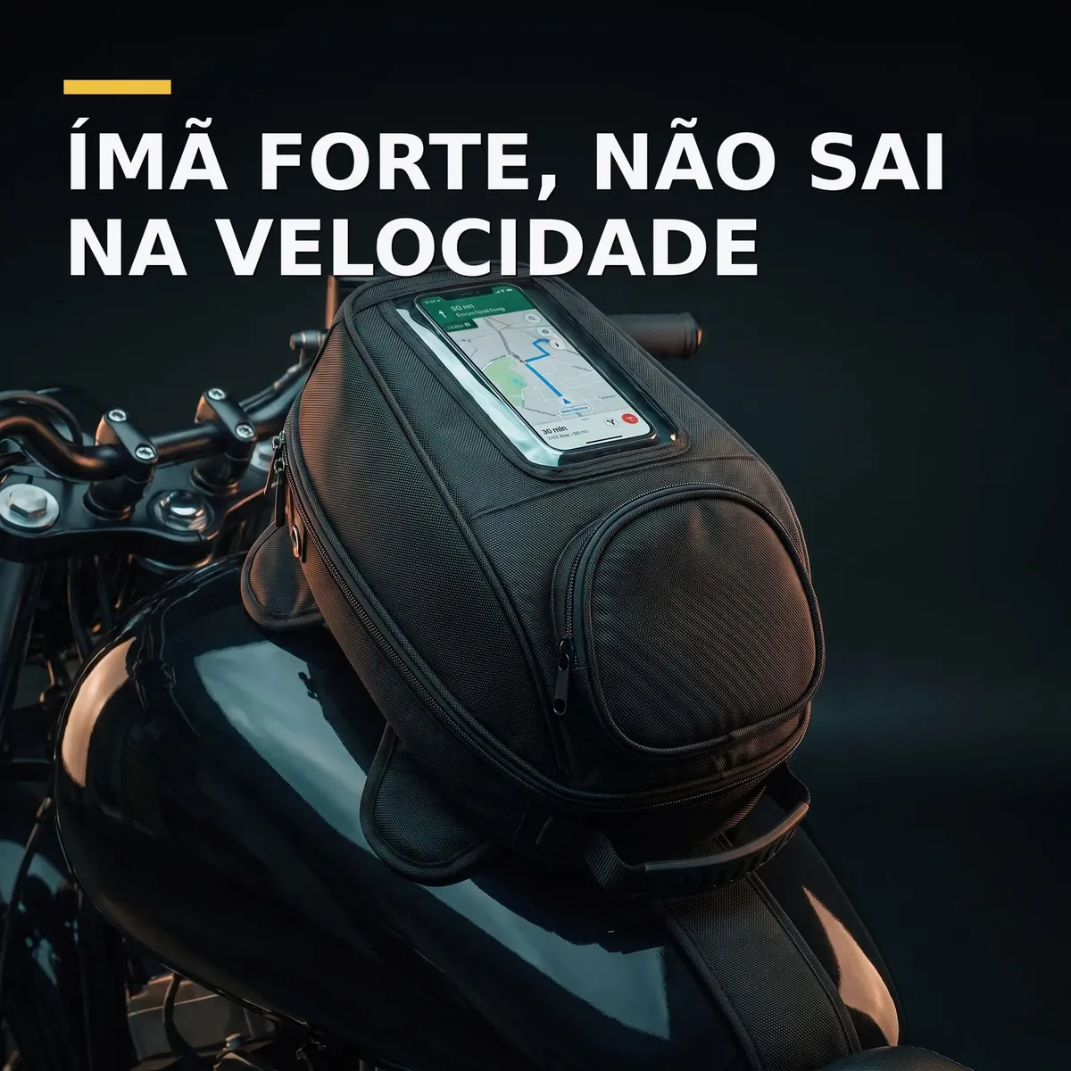 Bolsa De Tanque Moto Universal Com Imã Celular Impermeavel — foto 3