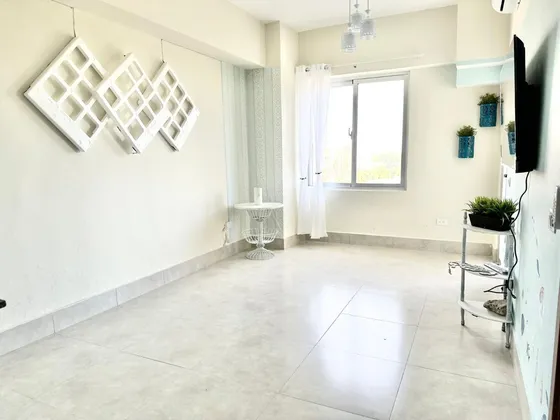 Vendo O Alquilo Apto 1 Hab., Amueblado, Piso 7, Torre Boca Del Mar Iii, Boca Chica, Con  Vista  Al Jardin