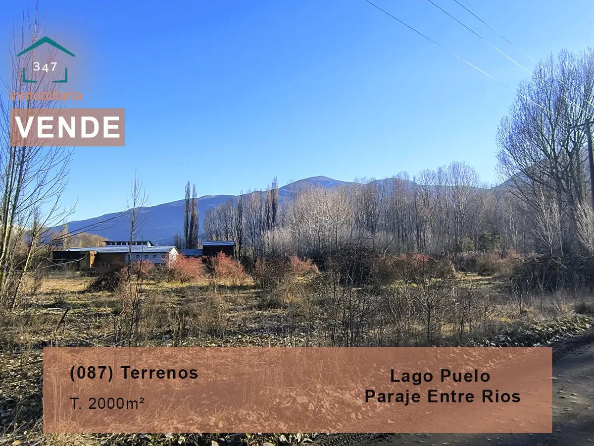(087) Lago Puelo, Land Plots 1,800 m², Pje. Entre Ríos