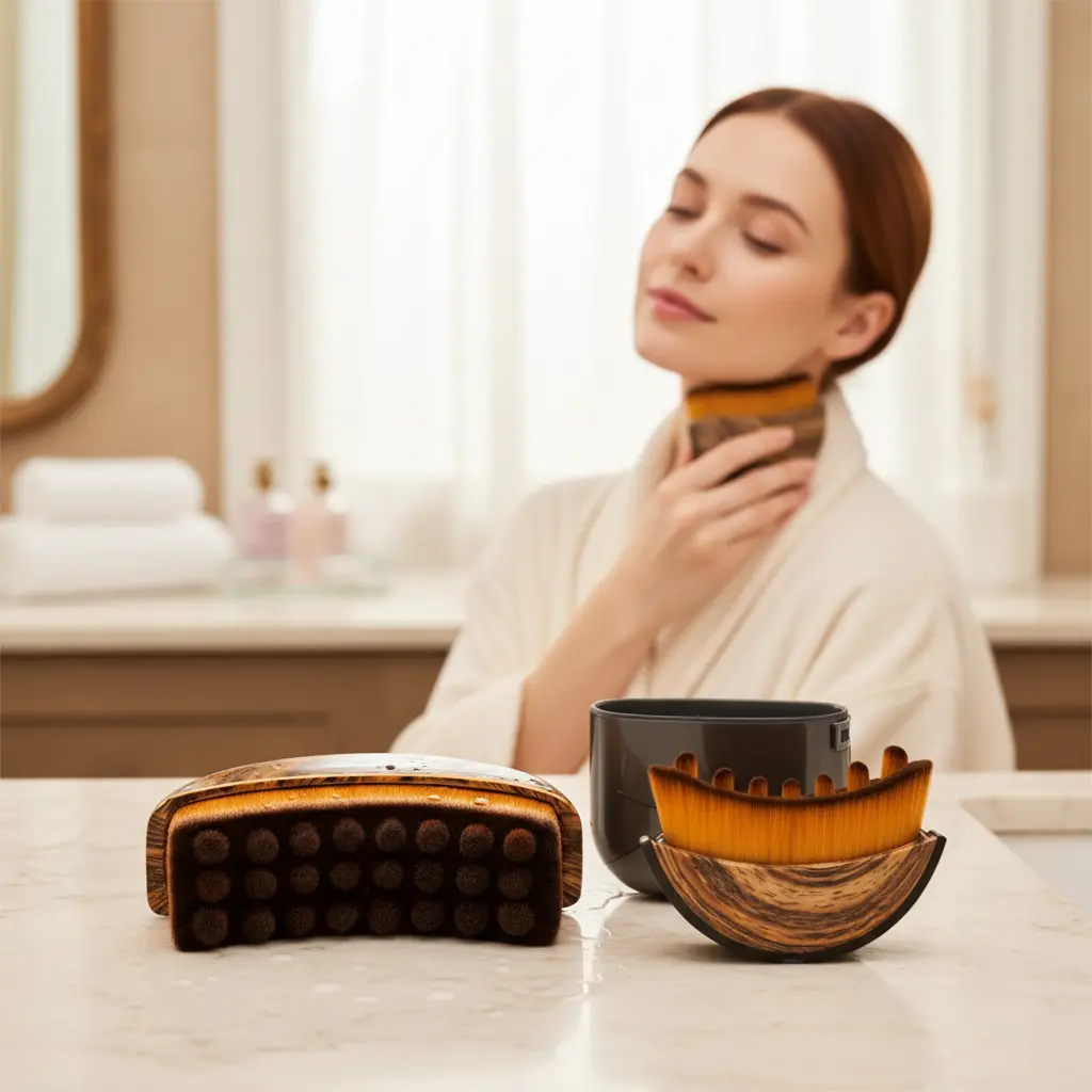 Escova Facial — design ergonômico