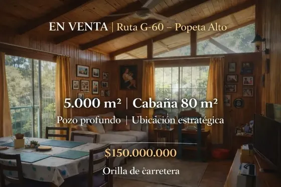 Parcela 5000m2 Con Casa 3d | Pozo Profundo, Melipilla