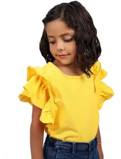 Blusas amarillas para niñas hotsell
