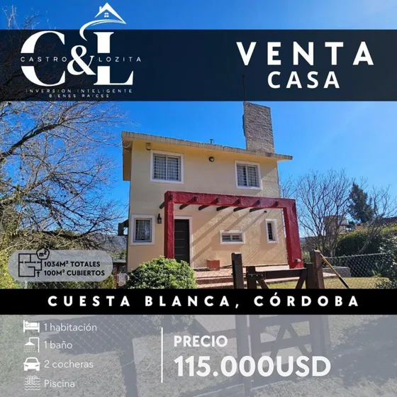 Venta Casa Con Gran Terreno En Cuesta Blanca