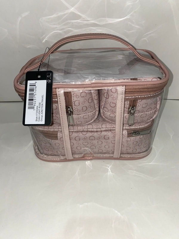 guess junction travel makeup bag