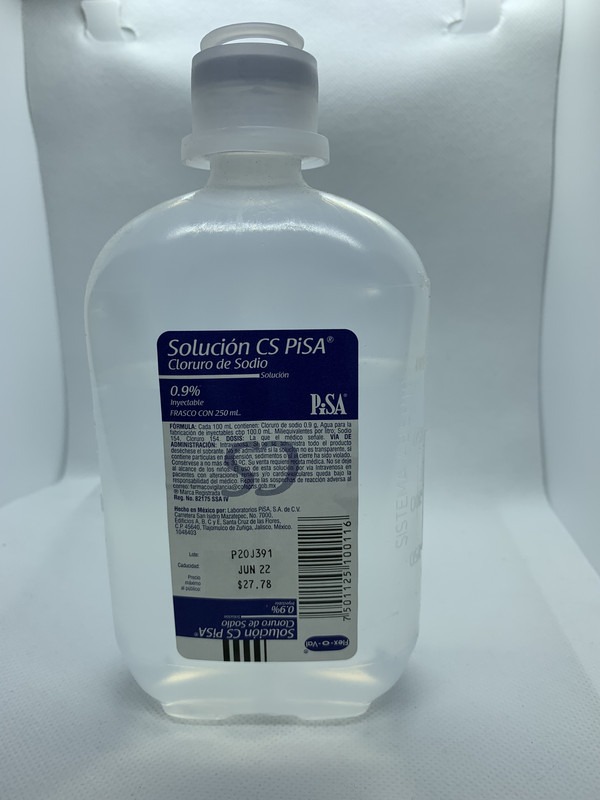 Solucion Cs Pisa Cloruro De Sodio 0.9% 250 Ml | Mercado Libre