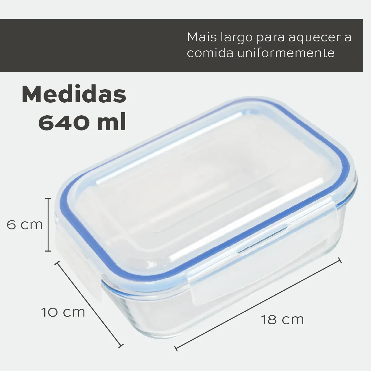 Pote de vidro hermético 2
