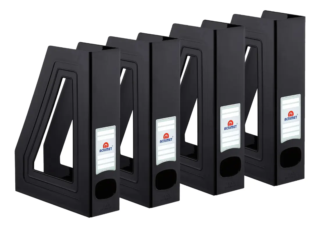 Revisteiros Acrimet (Kit com 4) - Preto