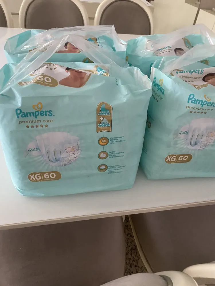 Fralda Pampers Premium Care Tamanho XG, 120 Unidades