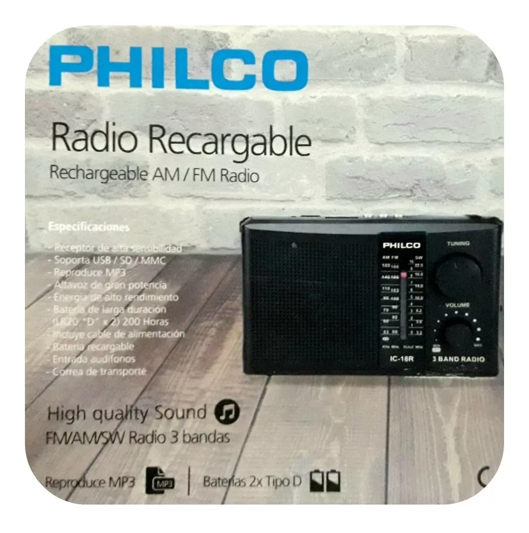 Philco - Radio Portátil Philco Digital AM-FM