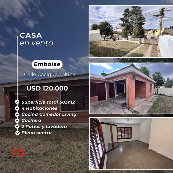 Casa En Venta - Embalse