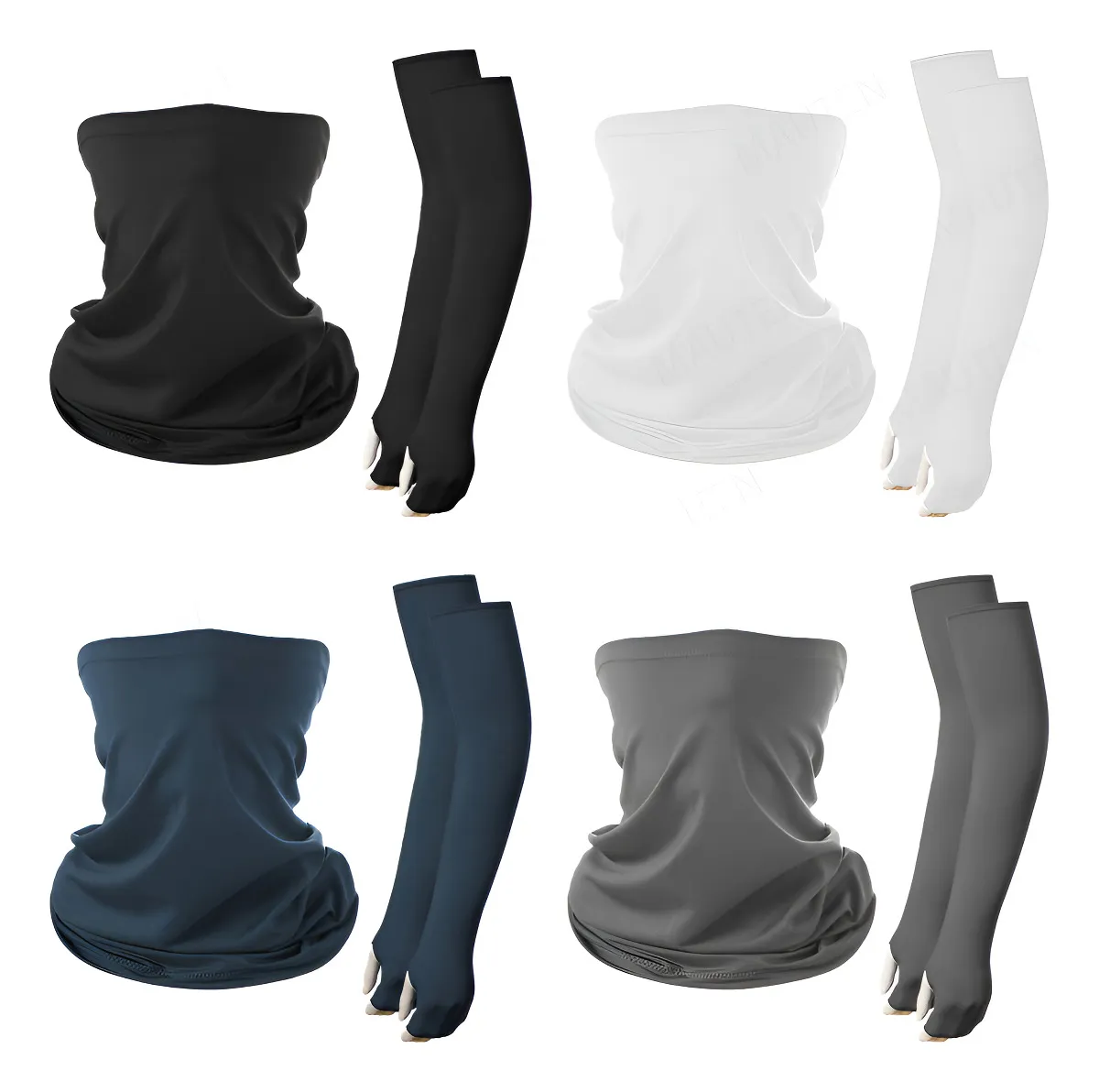 Ki Km 4 Pares Bandana E Mangas De Braço Esportivas