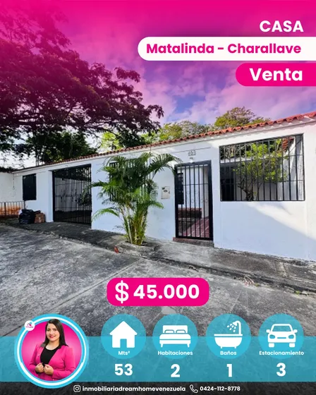 Casa En Venta Matalinda - Charallave
