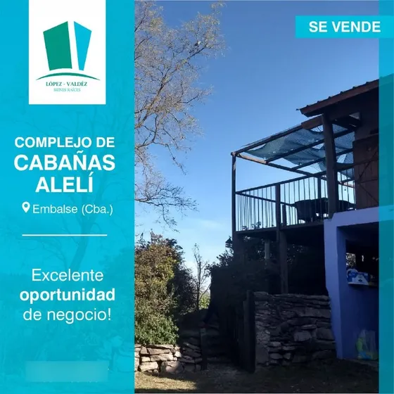 Venta  3 Cabañas (complejo) Embalse Con Cochera
