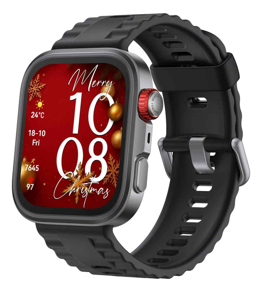 Smartwatch HUAWEI WATCH FIT 4 Pro Esportes ao Ar Livre de Nível Profissional Vidro de Safira e Titânio Mapa de Campos de Golfe Compatível com iOS e Android Preto
