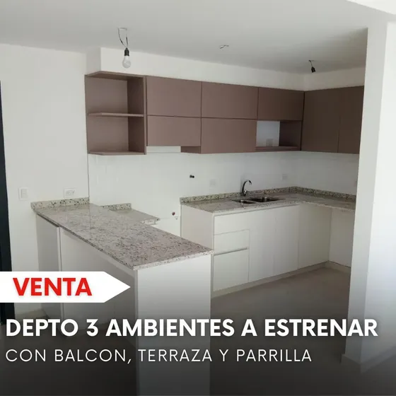 Departamento 3 Ambientes A Estrenar Con Balcon 