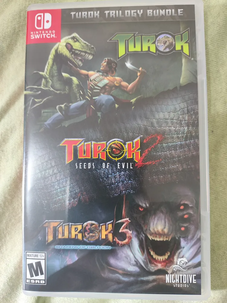Turok Trilogy Nintendo Switch Mídia Física Ação Aventura | Frete