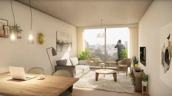 Venta Apartamento A Estrenar 2 Dormitoios Y Terraza .  Pocitos. Vivienda Promovida