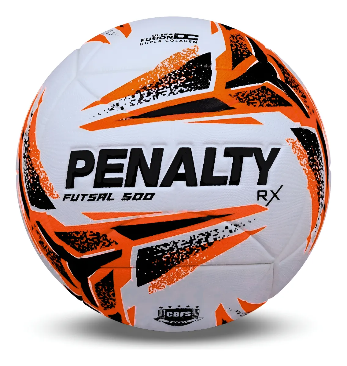Bola Futsal Penalty Rx 500 Cor Branco/laranja/preto