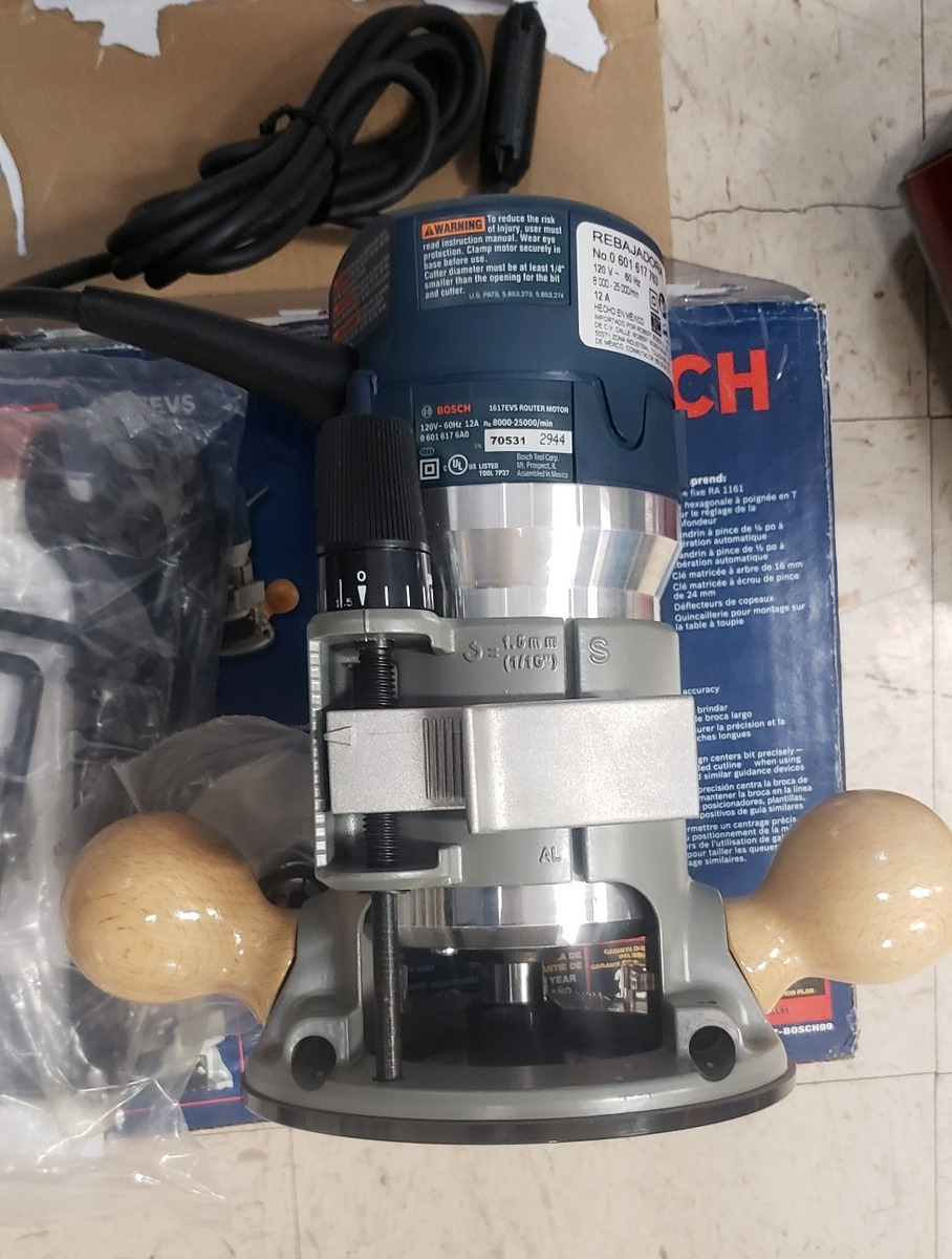 Router Bosch 1617 Evs 2 1/4 Hp Vel. Variable 25000 Rpm Mercado Libre