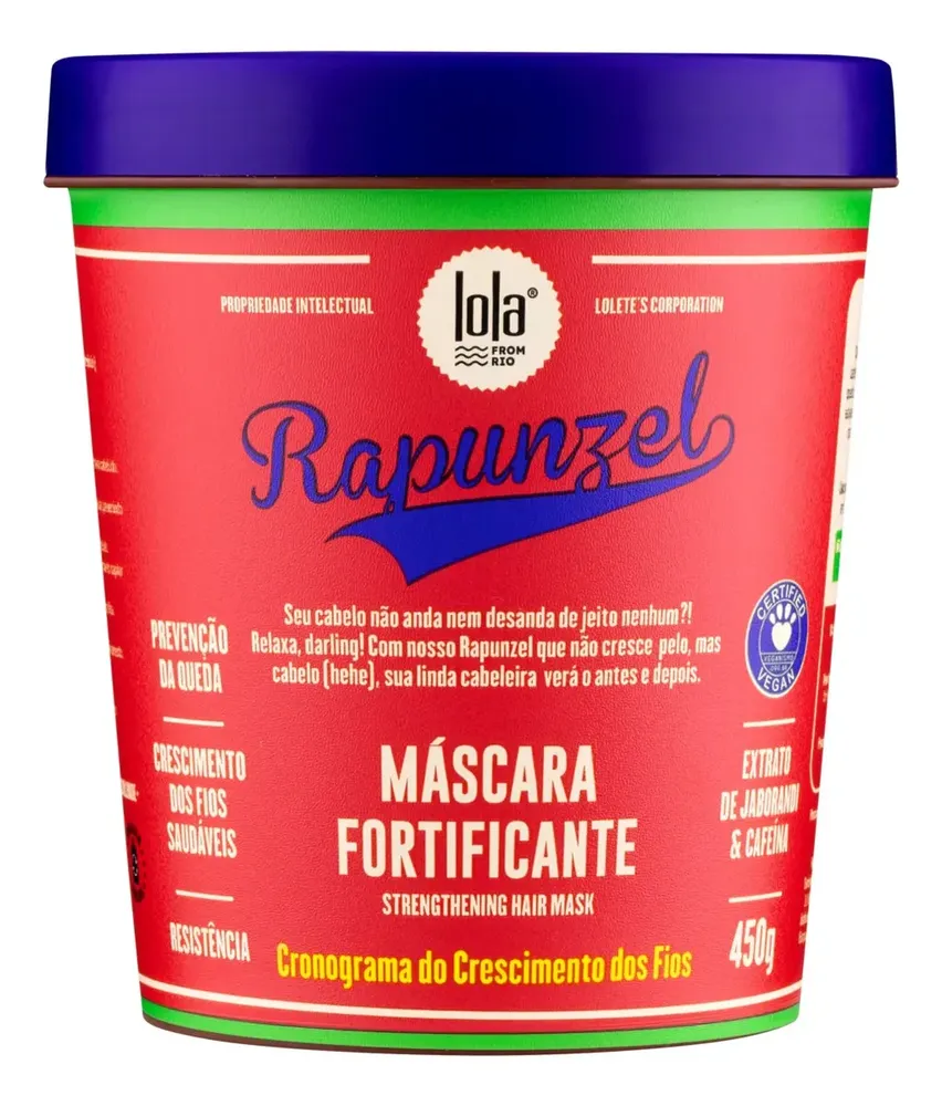 Máscara Capilar Rapunzel Crescimento Fortificante Lola 450g