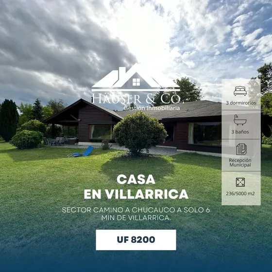 Oferta: Casa 3d 2b Camino Villarrica Freire Con Recepcion