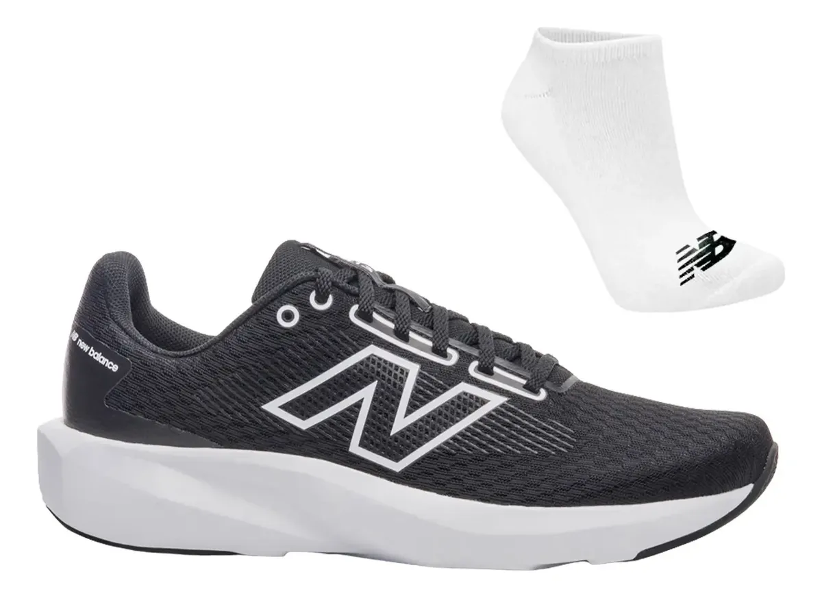Tênis Masculino New Balance 413v3 Preto Confortável