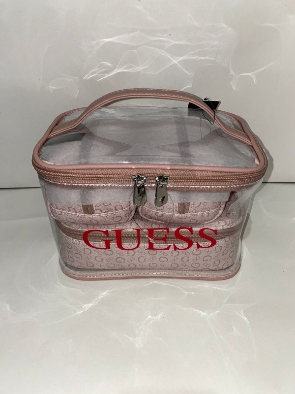 guess junction travel makeup bag