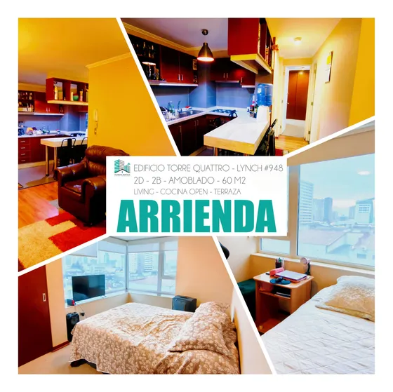 Arrienda Cómodo Departamento Amoblado En Torre Quattro