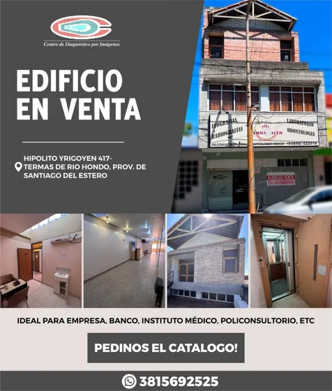 Oportunidad - Edificio En Termas De Rio Hondo - Apto Centro Medico - Obra Social - Banco - Etc.