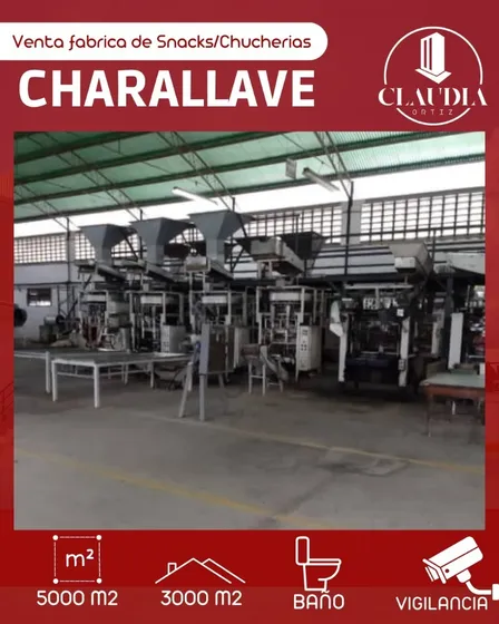 Venta Fábrica De Snacks 5000 M2 / Galpón Industrial /  Charallave Miranda Cortiz
