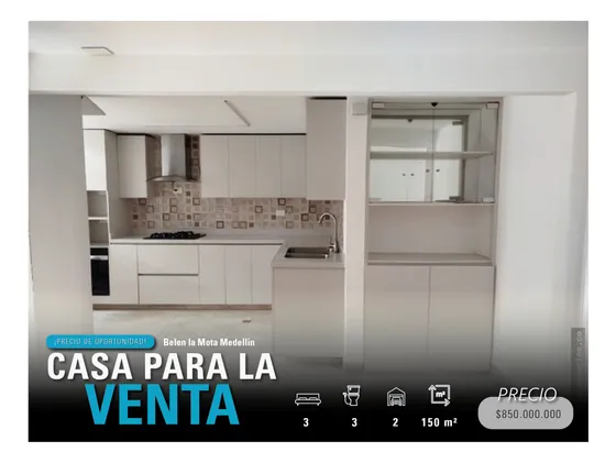 Casa En Venta Belen La Mota Medellin