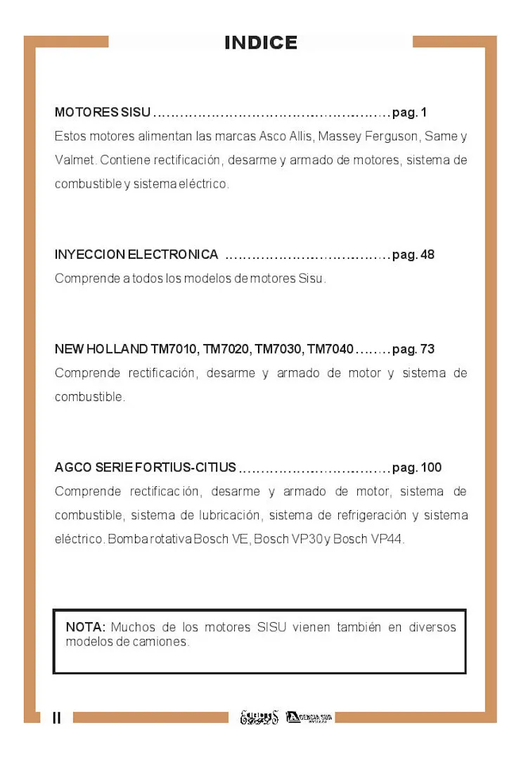 Manual de Servicio Motores de TRACTORES y COSECHADORAS 3