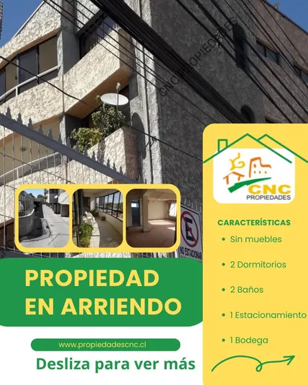  Edificio Miscanti 2 Dormitorios / 2 Baños Amplio.