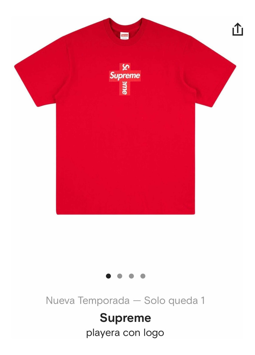 Supreme Cross Box Logo Tee Red | Mercado Libre