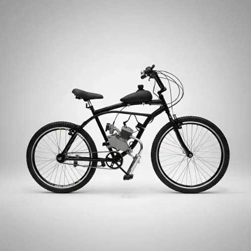 Bicicleta Motorizada Bike Simples 80cc - Montada E Testada Preto 18