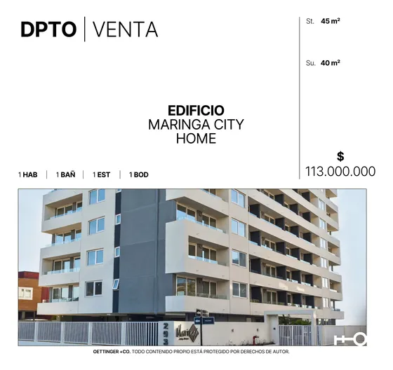 Departamento En Venta - Edificio Maringá City Home