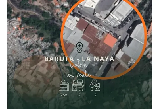 Baruta - La Naya. Venta Galpón 768mt2. Finnanciado 12m