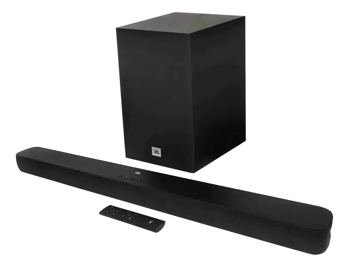Caixa De Som Tv Sound Bar Jbl Bluetooth Som Cinema Sb180 Cor Preto Frequência 50/60Hz