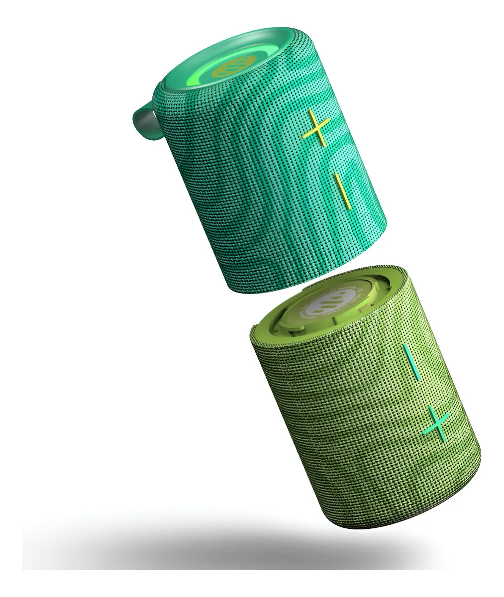 PARLANTE PORTÁTIL BLUETOOTH STROMBERG MEGA TWIN 20W VERDE