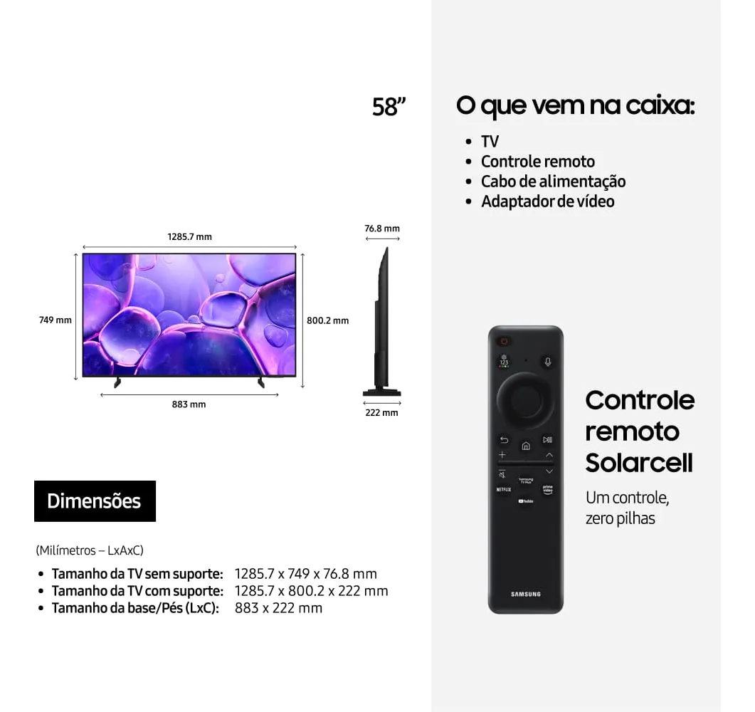 Samsung TV lateral