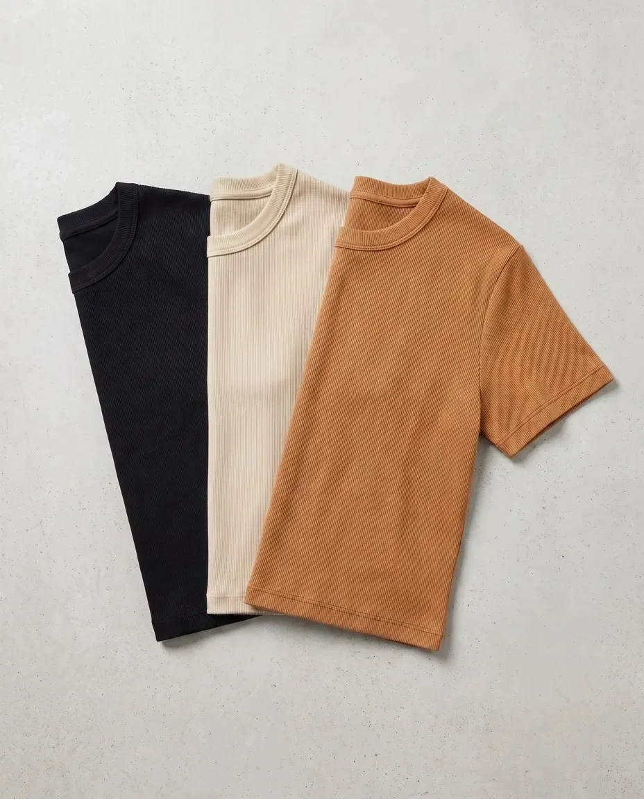Kit 3 Camisetas Baby Tee De Ribana Feminino Balse