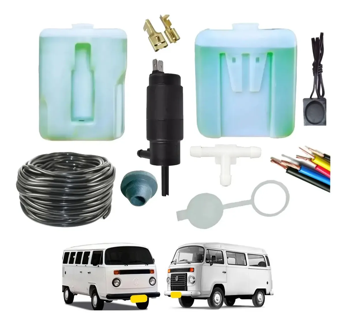 Kit ( Esguicho ) Elétrico Àgua Limpador Parabrisa Fusca