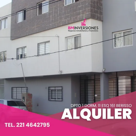 Alquiler Departamento De 1 Dormitorio En Berisso Calle 11 Y 161