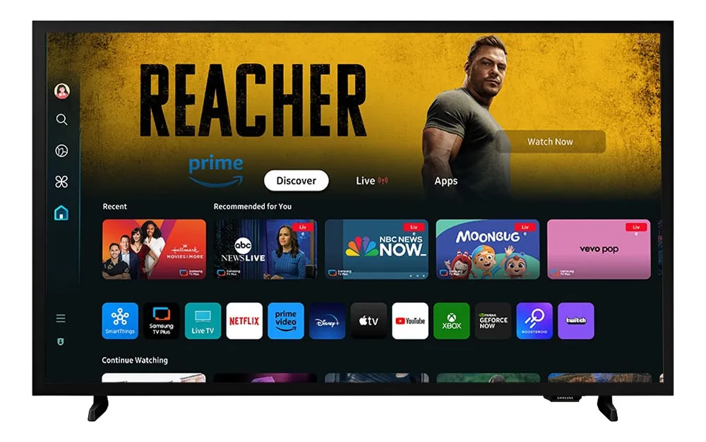 Smart Tv Samsung 32'' Hd Tizen Hdr Wi-fi Hdmi Monitor Bivolt Preta...