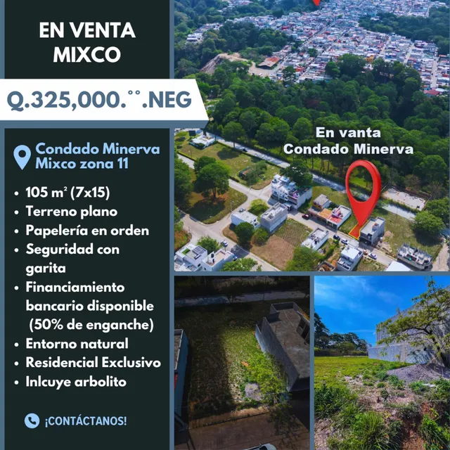 Terreno En Venta En Condado Minerva Zona 11 De Mixco