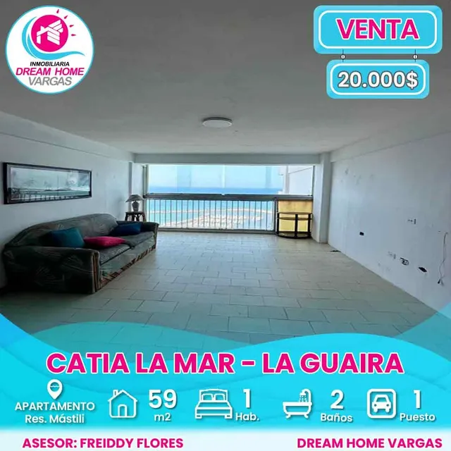 Apartamento En Venta  Res. Mástil  Sector Catia La Mar- La Guaira 